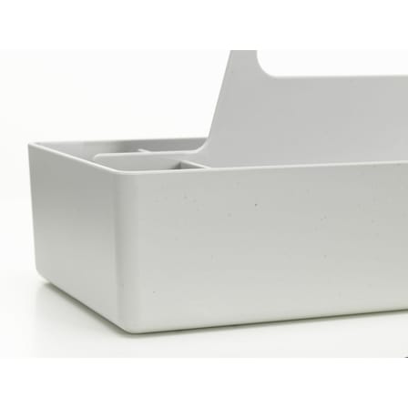 Bac de rangement Toolbox RE plastique gris / Recyclé - 32 x 16 cm / Arik Levy, 2010 - Vitra