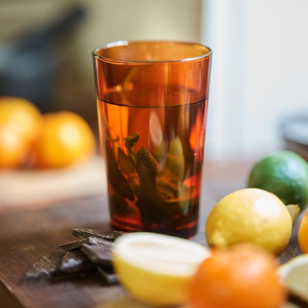 Bicchiere 70s glassware vetro arancione / Set di 4 - 43 cl - HK LIVING