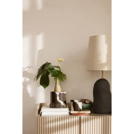 Boîte Inlay céramique marron beige Large / Ø 14 x H 14 cm - Ferm Living