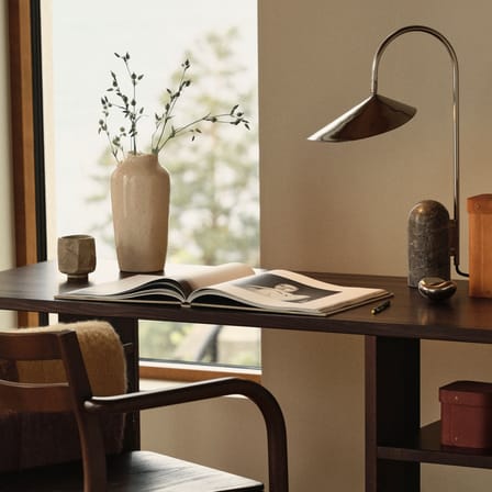Bougeoir Bellure céramique or - Ferm Living