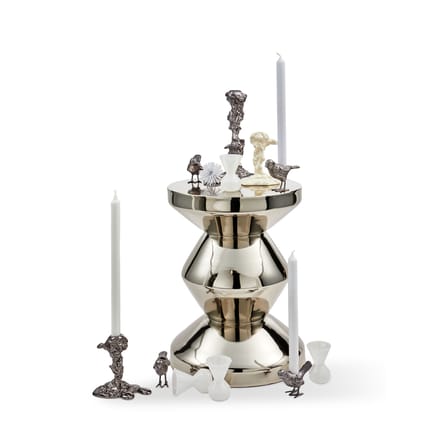 Bougeoir Drip Small métal blanc / H 14 cm - Pols Potten