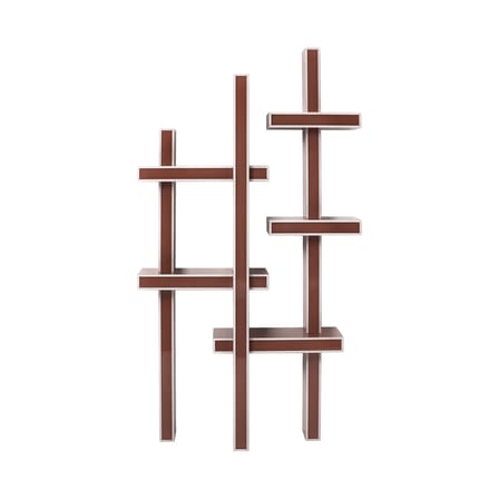Bücherregal Lepid holz rot / B 116 x H 210 cm - Kartell