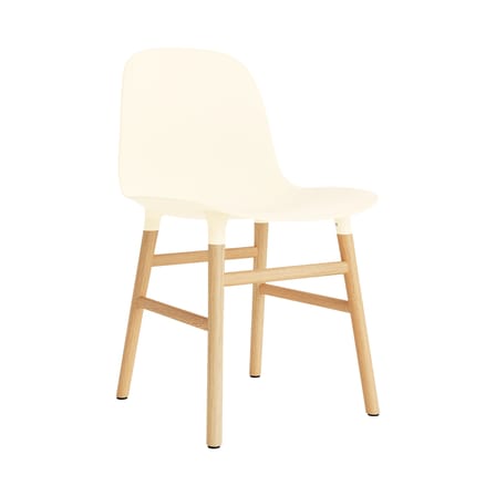 Chaise Form plastique beige / Pieds chêne - Normann Copenhagen