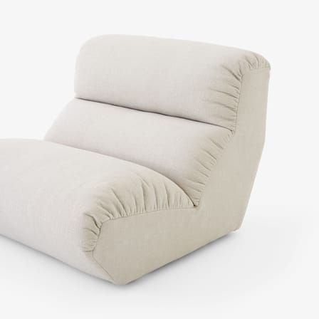 Chauffeuse Hi Lo AV54 tissu beige - &tradition