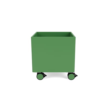 Coffre à roulettes Colour Box I bois vert / 35,4 x 35,4 x H 37,8 cm - MONTANA