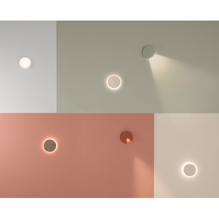 Applique Dots LED / Ø 17,5 cm - Lumière orientable - Vibia