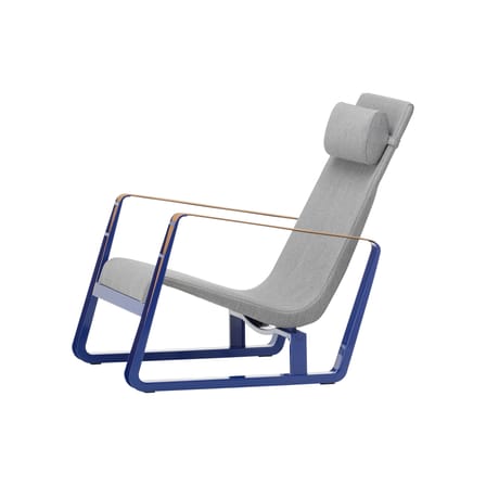 Fauteuil rembourré Cité tissu bleu gris / Jean Prouvé, 1930 - Vitra