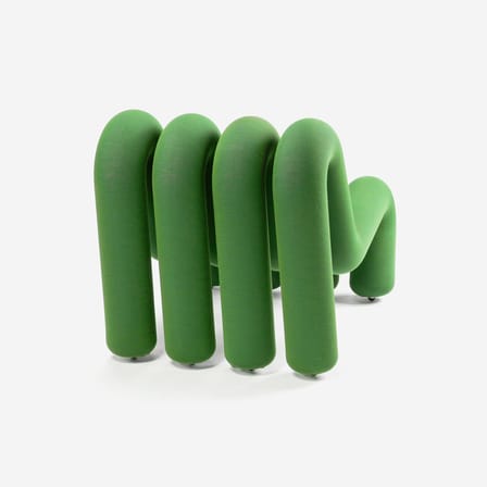 Fauteuil rembourré Extra Bold Sofa tissu vert / Canapé modulable - L 72 cm (4 tubes) - Moustache