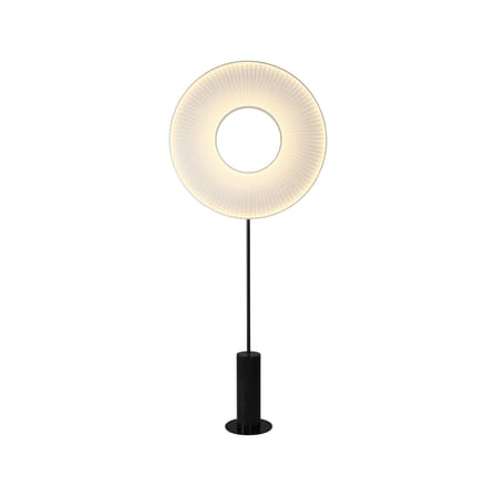 Lampadaire Iris Totem tissu blanc / LED - Ø 80 cm - Dix Heures Dix