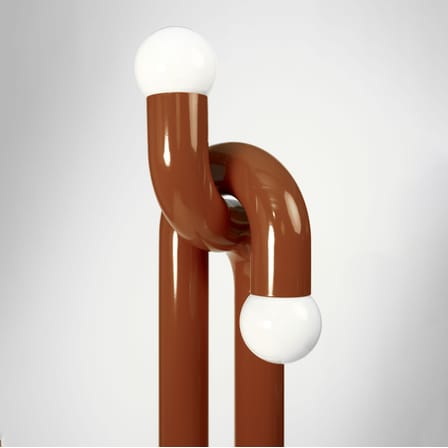 Lampadaire Modulation métal marron / H 185 cm - Axel Chay
