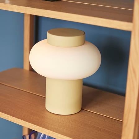 Lampe de table Camp verre beige - HÜBSCH