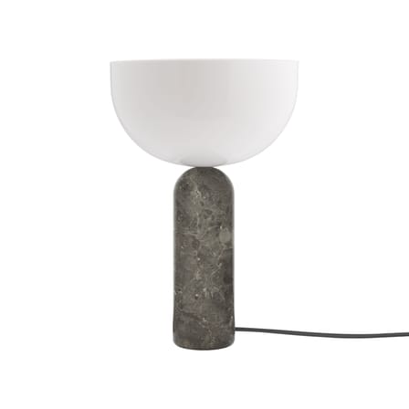 Lampe de table Kizu Large marbre gris / Base marbre - H 45 cm - NEW WORKS