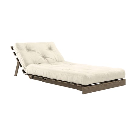 Fauteuil convertible Roots / Dormeuse & lit d'appoint - 3 positions / Structure marron - KARUP DESIGN