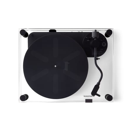 Platine vinyle Turntable verre noir / Bluetooth 5.0 - Transparent Speaker