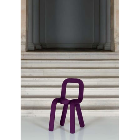 Sedia imbottita Bold tessuto viola - Moustache