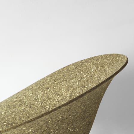 Sessel Mat faser braun / Alge Marine - Füße aus Stahl - Normann Copenhagen