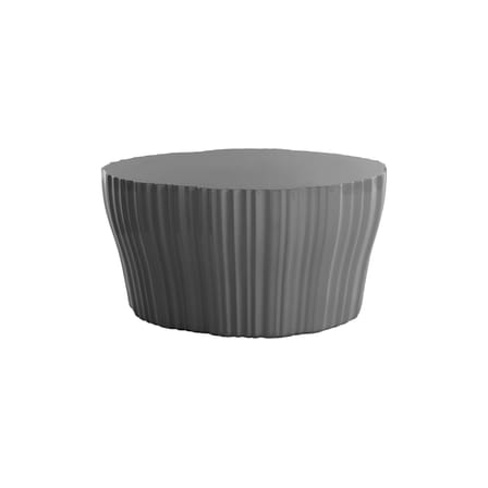Table basse Corteza plastique gris / 64 x 70 x H 36 cm - Recyclé - Kartell