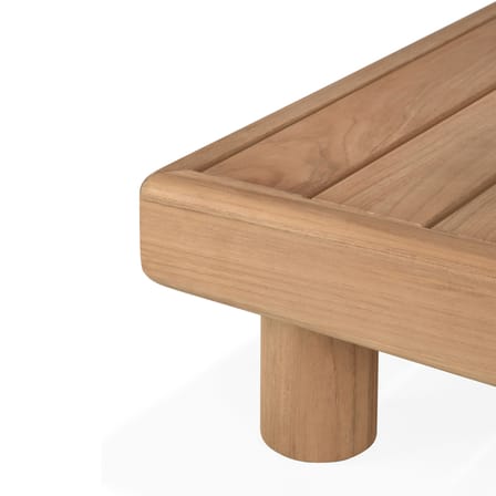 Table basse Monocle Outdoor bois naturel / 83 x 83 x H 20 cm - Ethnicraft
