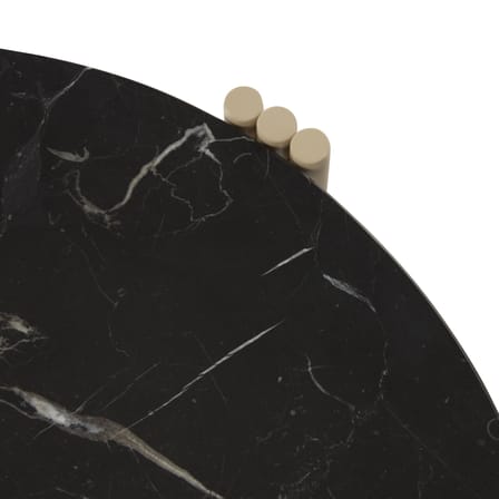 Table basse Tribus pierre noir / Ø 60 x H 35 cm - Marbre / Seconde vie - AYTM