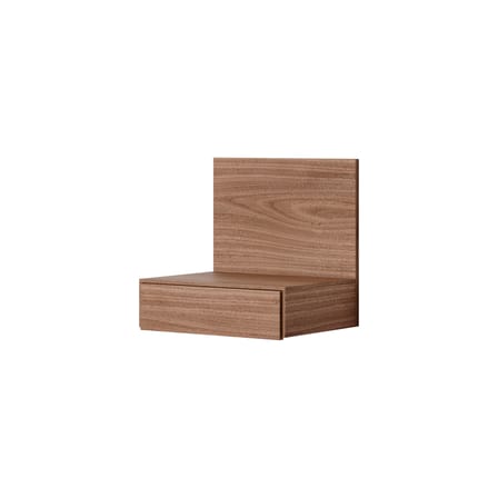 Table de chevet murale Tana bois marron / Tiroir - L 41,9 x P 32,2 cm - NEW WORKS