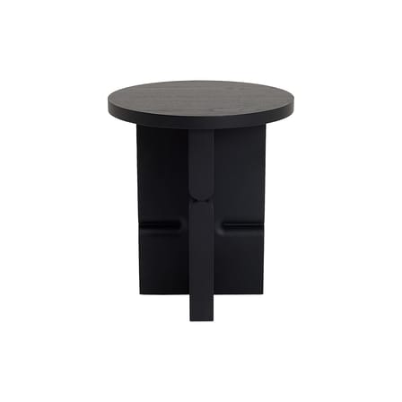 Table d'appoint Coloured Wood Noon bois noir / Ø 38 x H 42,5 cm - NOBODINOZ