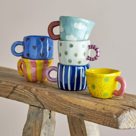 Set de 6 tasses Nini céramique - Bloomingville