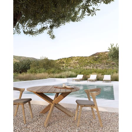 Zubehör Outdoor textil braun beige / Sitzkissen für den Gartenstuhl „Bok“ - Ethnicraft