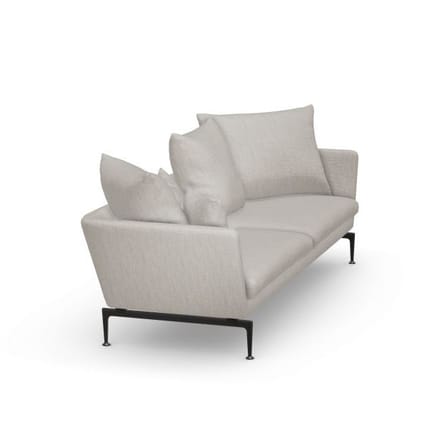 Canapé droit Suita tissu beige / Coussins pointus - 3 places / L 233 cm / Seconde vie - Vitra
