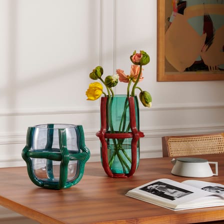Vase Sestiere verre vert / Ø 23 x H 37 cm - Verre de Murano / Patricia Urquiola, 2022 / Seconde vie - CASSINA