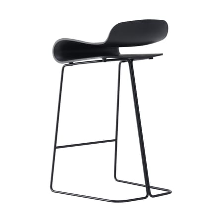 BCN Bar stool plastic material black H 66 cm - Kristalia