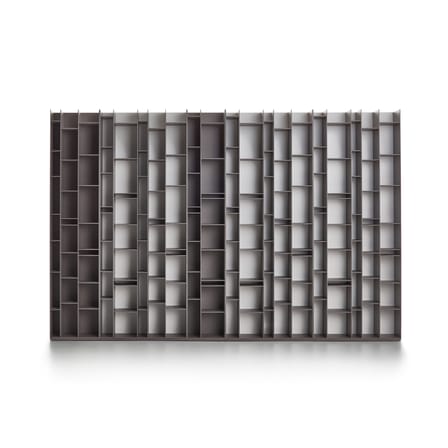 Bibliothèque Random 2C bois blanc / L 36 x H 217 cm - MDF Italia