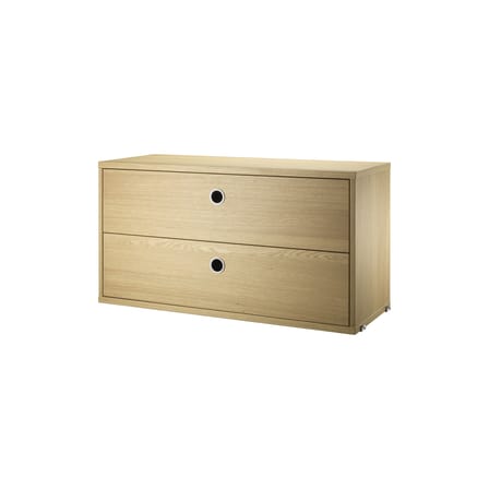 Caisson / 2 tiroirs - L 78 x P 30 x H 42 cm - String Furniture