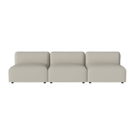 Canapé de jardin modulable Arke tissu beige / 3 modules - L 270 cm - Bolia