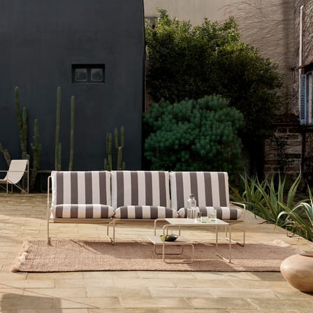 Canapé de jardin 3 places Desert tissu beige / L 233 cm - Ferm Living
