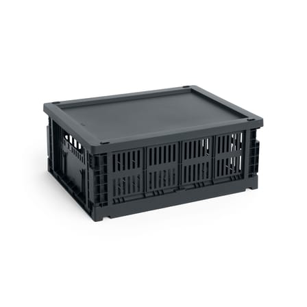 Couvercle  plastique gris / Pour panier Colour Crate Medium 27 x 35 cm - Hay