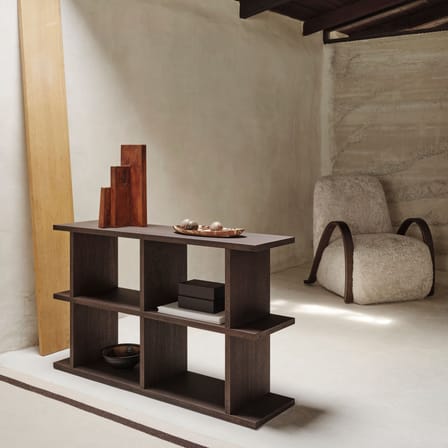 Étagère Kona 2x2 bois marron / L 122.5 x H 72 cm - Ferm Living