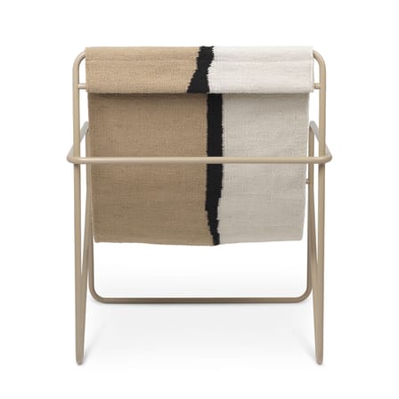 Fauteuil Desert tissu beige / Structure beige - Bouteilles plastique recyclées - Ferm Living