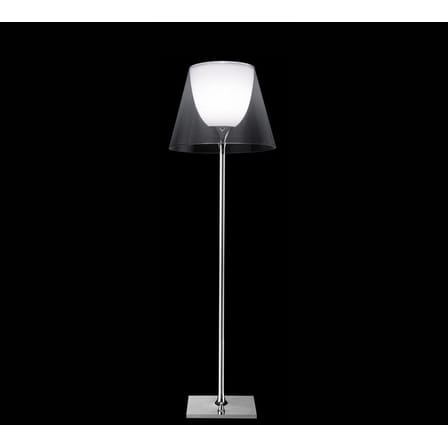 Lampadaire K Tribe F2 métal plastique transparent / H 162 cm - Flos
