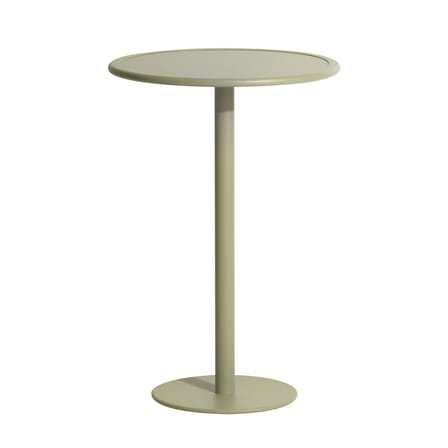 Mange-debout Week-End métal vert / Ø 70 x H 105 cm - Petite Friture