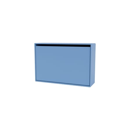 Meuble à chaussures Hide bois bleu / L 69,6 x H 46,8 x Prof. 20 cm - MONTANA