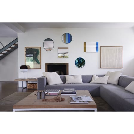 Miroir mural Vitrail verre multicolore vert / Ø 50 cm - Inga Sempé, 2018 - Magis