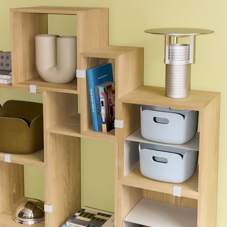 Panier Restore tissu gris / 28 x 28 cm - Bouteilles plastique recyclées - Muuto