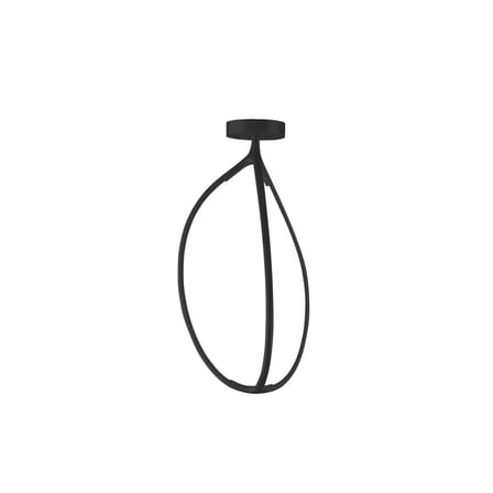 Plafonnier Arrival LED métal noir / Small - H 66 cm / Bluetooth - Artemide