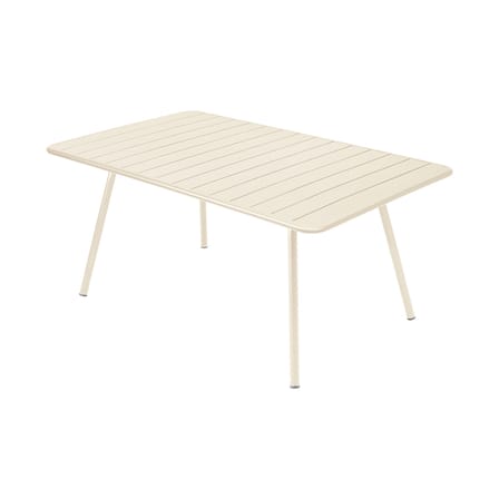Luxembourg Rectangular table metal beige / 165 x 100 cm - 6 to 8 people - Fermob