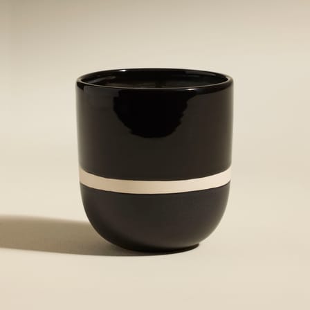 Sicilia Scented candle ceramic black - Maison Sarah Lavoine