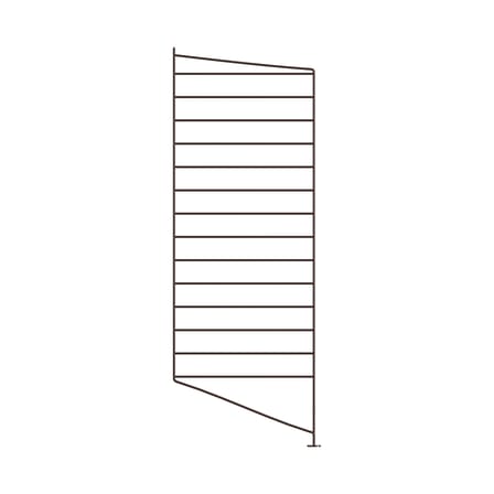 Seitenelement  metall braun / pro Stück - H 85 x T 30 cm - String Furniture