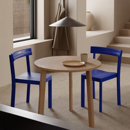 Galta Stacking chair wood blue - KANN DESIGN