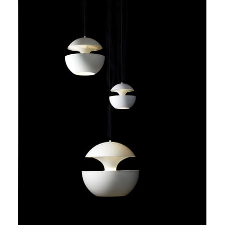 Suspension Here Comes The Sun métal blanc / Ø 17,5 cm - Réédition 1970 - DCW éditions