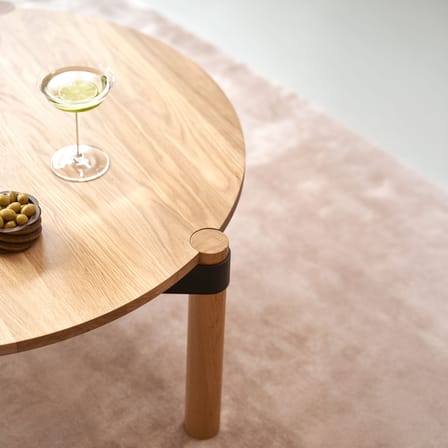 Table basse Disc / Ø 80 cm - Chêne massif - TIPTOE