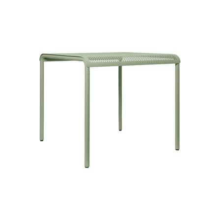 Table carrée Dapple métal vert / Perforé - 80 x 80 cm - Ferm Living